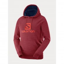 Salomon Logo Hoodie M červená L