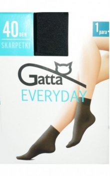 Gatta Everyday Microfibra 40 den A\'8 Dámské ponožky Univerzální Nero