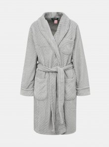 Světle šedý dámský župan Lauren Ralph Lauren