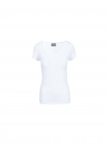 Bílé basic tričko s kulatým výstřihem VERO MODA Maxi My