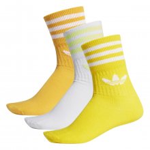 adidas Mid Cut Crew Sock 3 Pack žlutá 35-38