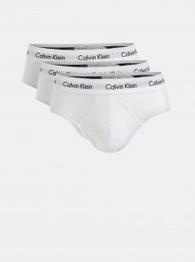 Sada tří classic fit slipů v bílé barvě Calvin Klein Underwear