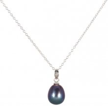 JwL Luxury Pearls Stříbrný náhrdelník s pravou perlou 55 cm JL0505 (řetízek, přívěsek)