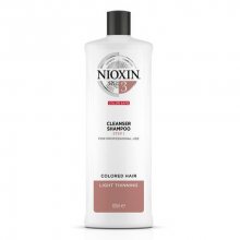 Nioxin Čisticí šampon pro jemné barvené mírně řídnoucí vlasy System 3 (Shampoo Cleanser System 3) 300 ml