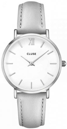 Cluse Minuit Silver White/Grey CL30006