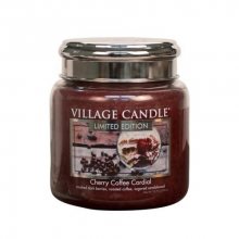 Village Candle Vonná svíčka ve skle Třešňovo kávový likér (Cherry Coffee Cordial) 602 g