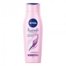 Nivea Pečující šampon s mléčnými a hedvábnými proteiny na unavené vlasy bez lesku Hairmilk Shine (Care Shampoo) 250 ml