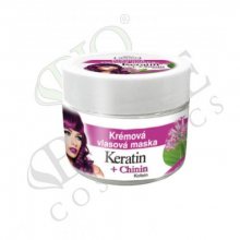 Bione Cosmetics Krémová vlasová maska Keratin + Chinin 260 ml