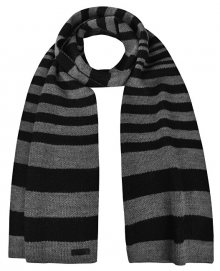 Trussardi Pánská šála Knit Stripe Vanise Mistolana 57Z00135-K601 Black/Grey