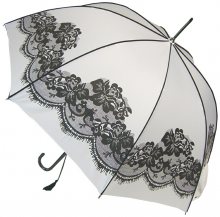 Blooming Brollies Dámský holový plně automatický deštník White Vintage BCSVWH