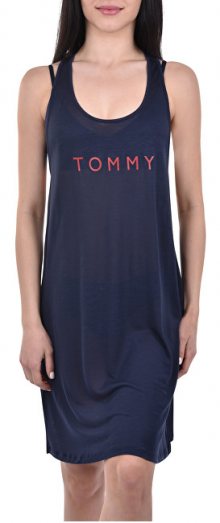 Tommy Hilfiger Dámské šaty Tommy Short Tank Dress Tee Navy Blazer UW0UW01730-416 S