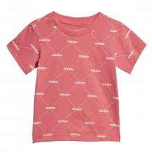 adidas Infant Linear Graphic T-Shirt růžová 80
