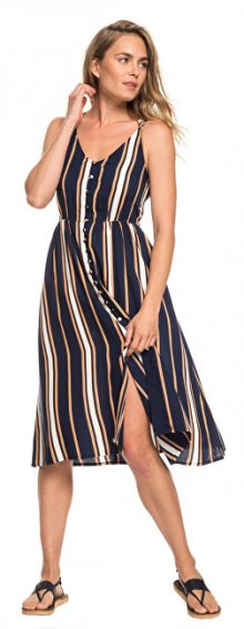 Roxy Dámské šaty Sunset Beauty Dress Blue Macy Stripe ERJWD03313-BTK4 L