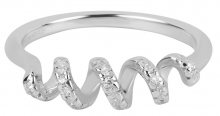 Silver Cat Spirálový prsten se zirkony SC258 54 mm