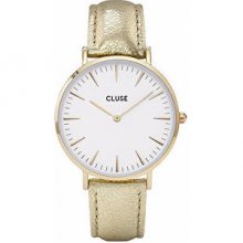 Cluse Minuit Gold White/Gold Metallic CL30036