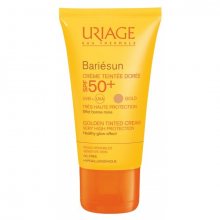 Uriage Tónovaný opalovací krém – zlatý odstín SPF 50+ Bariésun (Golden Tinted Cream) 50 ml
