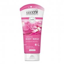 Lavera Pečující sprchový a koupelový gel BIO Divoká růže (Pampering Body Wash) 200 ml