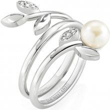 Morellato Ocelový prsten s perlou Gioia SAER26 52 mm