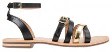 GEOX Dámské sandále Sozy B Black/Gold D822CB-043BN-C0495 37