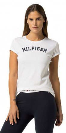 Tommy Hilfiger Dámské triko s krátkým rukávem Cotton Iconic Logo SS Tee Print UW0UW00091-100 White S