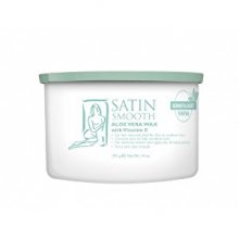 Satin Smooth Uklidňující depilační vosk s Aloe Vera a vitamínem E (Aloe Vera Wax) 400 ml