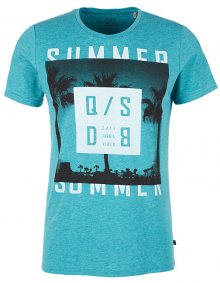 Q/S designed by Pánské triko 40.906.32.5346.6657 Turquoise Lake S