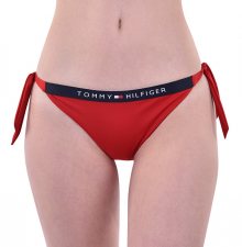 Tommy Hilfiger Plavkové kalhotky Cheeky Side Tie Biki Tango Red UW0UW01474-611 S
