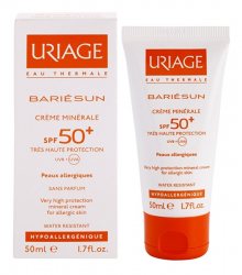 Uriage Minerální ochranný krém na obličej a tělo SPF 50+ Bariésun (Very High Protection Mineral Cream) 50 ml