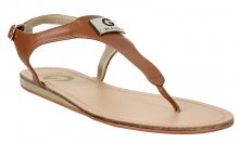 Guess Dámské sandále G by GUESS Carmela T-Strap Sandals Brown 37,5