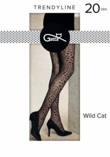 Gatta Wild Cat vz.02 20 den punčochové kalhoty 2-S Nero