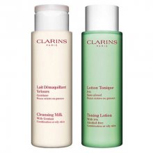 Clarins Duoset čisticí pleťové péče pro smíšenou až mastnou pleť (Cleansing Duo Combination or Oily Skin) 2 x 400 ml
