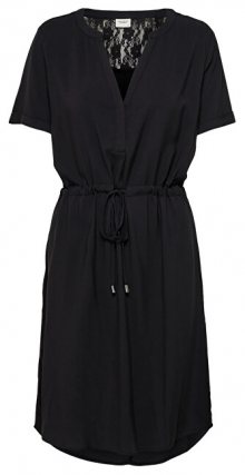 Jacqueline de Yong Dámské šaty JDYMASON S/S LACE DRESS WVN Black 36