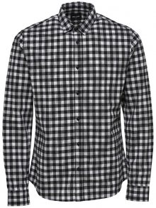 ONLY&SONS Pánská košile Gordey LS Checkandprint Shirt Black S
