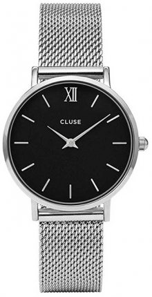 Cluse Minuit Mesh Silver/Black CL30015