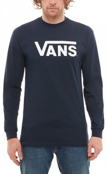 VANS Pánské triko Vans Classic Ls T-Shirt Navy/White VN000K6HNAV1 M