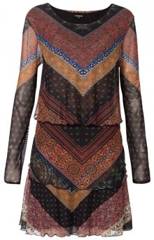Desigual Dámské šaty Vest Ocrida Fresa 19WWVKA4 3001 S