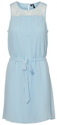 Vero Moda Dámské šaty Alia S/L Short Dress Wvn Cool Blue XS