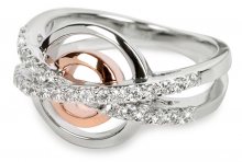 Silver Cat Stříbrný prsten s krystaly SC025 52 mm