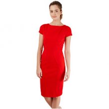 Closet London Dámské šaty Closet Body-con Ponte Pencil Dress Red S