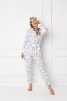 Aruelle Polar Bear Onesie Grey Dámské pyžamo L šedá
