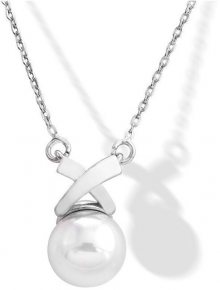 Majorica Stříbrný náhrdelník s perlou 15298.01.2.000.010.1