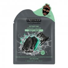 Freeman Detoxikační látková maska Aktivní uhlí a mořská sůl (Detoxifying Sheer Mask) 25 ml