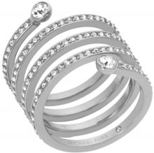 Michael Kors Ocelový prsten s krystaly MKJ4723040 59 mm
