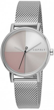 Esprit Levels Silver Pink Mesh ES1L075M0065