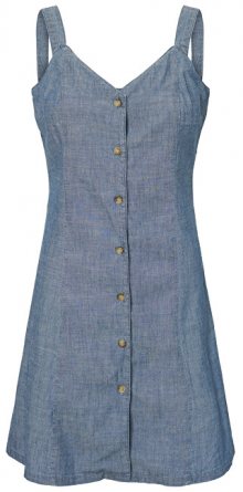 Vero Moda Dámské šaty Samantha Chamb Shirt Button Dress Ga Dark Blue Denim L