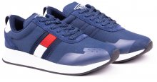 Tommy Hilfiger tmavě modré pánské tenisky Flag Flexi Tommy Jeans Sneaker Ink - 41