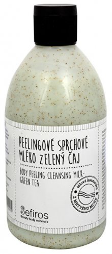 Sefiros Peelingové sprchové mléko Zelený čaj (Body Peeling Cleansing Milk) 500 ml