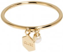 Cluse Stříbrný prsten s hexagonem a perličkou CLJ41007 52 mm