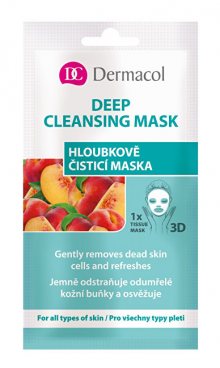 Dermacol Textilní hloubkově čisticí maska 3D (Gently Removes Dead Skin) 1 ks
