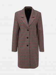 Béžový vzorovaný vlněný kabát Selected Femme Sasja